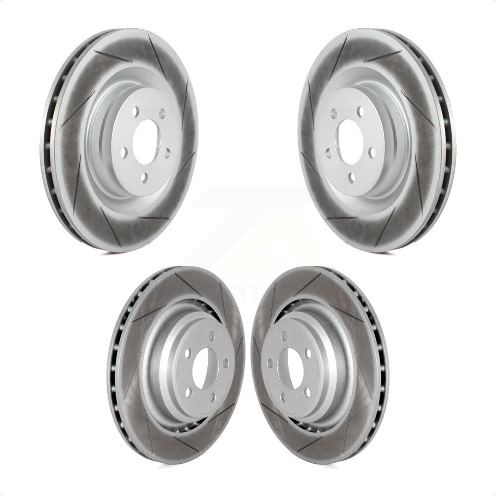 Front Rear Coated Disc Brake Rotors Kit For Dodge Charger Chrysler 300 Challenger Magnum KG-100838