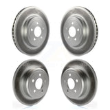 Front Rear Coated Disc Brake Rotors Kit For Dodge Charger Chrysler 300 KG-100833