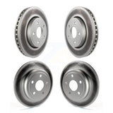 Front Rear Coated Disc Brake Rotors Kit For Dodge Durango KG-100853