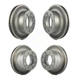 Front Rear Coated Disc Brake Rotors Kit For Dodge Ram 2500 1500 3500 KG-100829