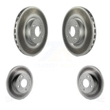 Front Rear Coated Disc Brake Rotors Kit For Fiat 500 KG-101185