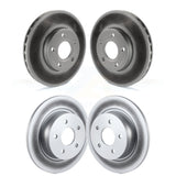 Front Rear Coated Disc Brake Rotors Kit For Ford C-Max KG-100802