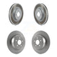 Front Rear Coated Disc Brake Rotors Kit For Ford Escape KG-101067