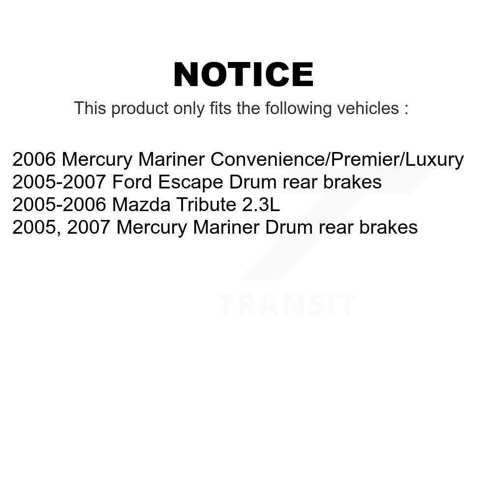 Front Rear Coated Disc Brake Rotors Kit For Ford Escape Mercury Mariner Mazda Tribute KG-100764