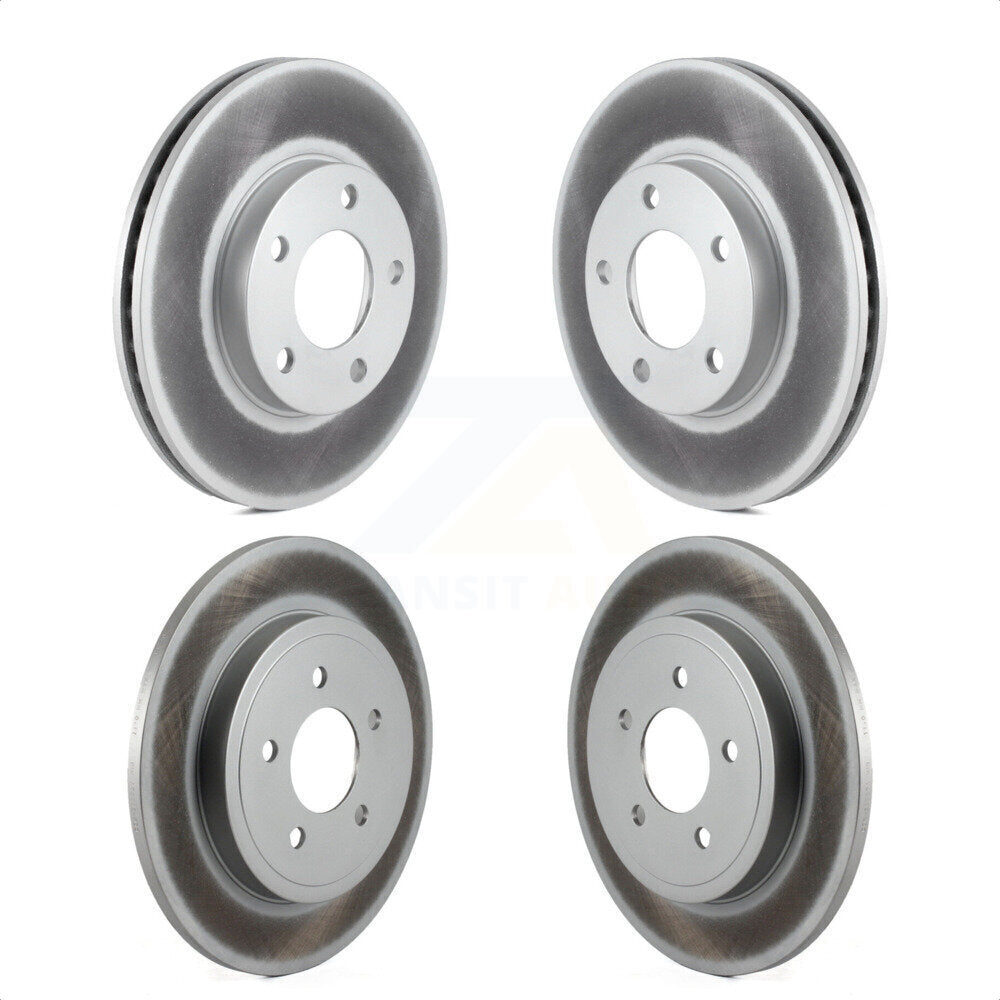 Front Rear Coated Disc Brake Rotors Kit For Ford Escape Mercury Mariner Mazda Tribute KG-100764