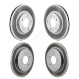 Front Rear Coated Disc Brake Rotors Kit For Ford Escape Mercury Mariner Mazda Tribute KG-100764