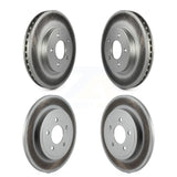 Front Rear Coated Disc Brake Rotors Kit For Ford Escape Mercury Mariner Mazda Tribute KG-100775