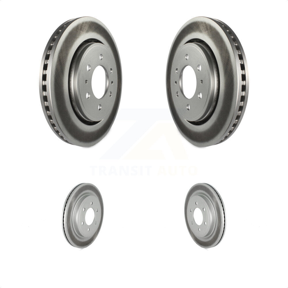 Front Rear Coated Disc Brake Rotors Kit For Ford F-150 Expedition Lincoln Navigator KG-101239