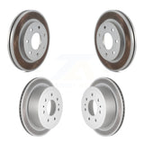 Front Rear Coated Disc Brake Rotors Kit For Ford F-150 Lincoln Mark LT 4WD KG-100773