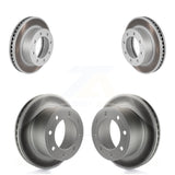 Front Rear Coated Disc Brake Rotors Kit For Ford F-250 Super Duty F-350 KG-100776
