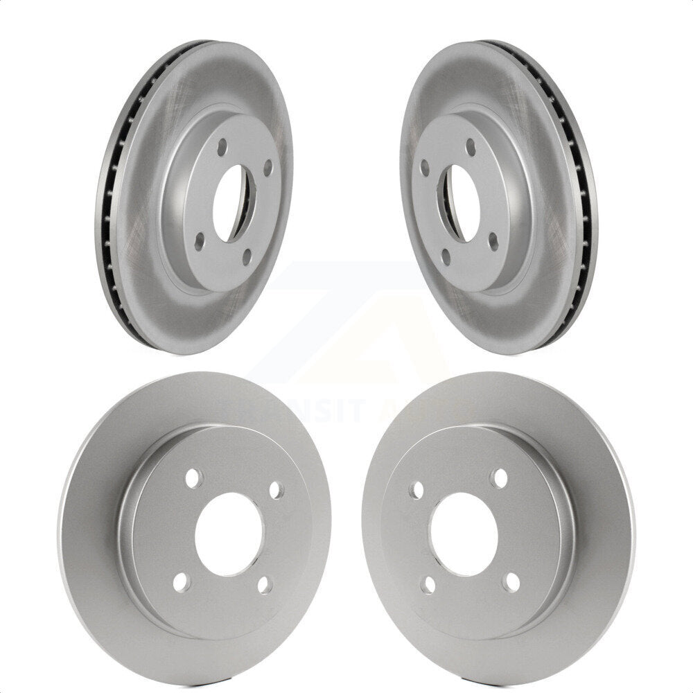 Front Rear Coated Disc Brake Rotors Kit For Ford Focus KG-100761