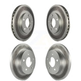 Front Rear Coated Disc Brake Rotors Kit For Ford Mustang KG-100757