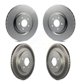 Front Rear Coated Disc Brake Rotors Kit For Ford Mustang KG-100785