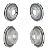 Front Rear Coated Disc Brake Rotors Kit For Ford Ranger Bronco KG-101590