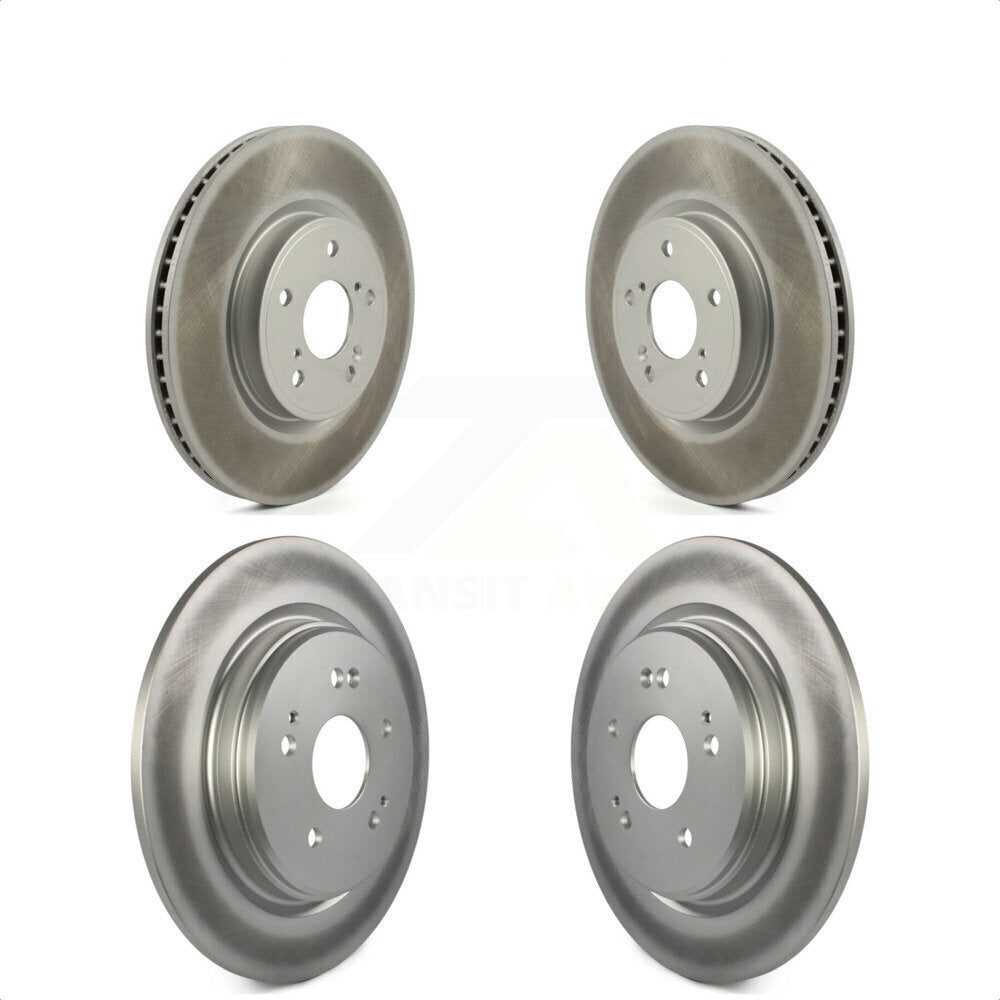 Front Rear Coated Disc Brake Rotors Kit For Honda CR-V KG-101292