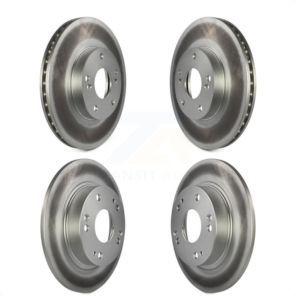 Front Rear Coated Disc Brake Rotors Kit For Honda Civic Acura ILX CSX KG-100884