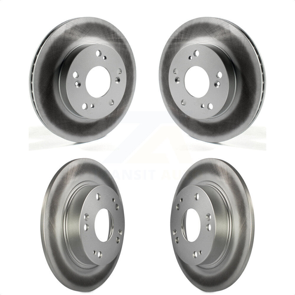 Front Rear Coated Disc Brake Rotors Kit For Honda Civic Acura ILX KG-101154
