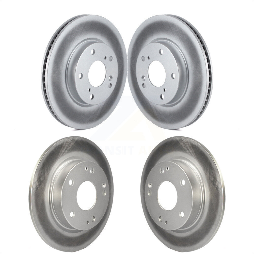 Front Rear Coated Disc Brake Rotors Kit For Honda Civic Insight KG-101199