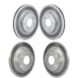 Front Rear Coated Disc Brake Rotors Kit For Honda Civic Insight KG-101199