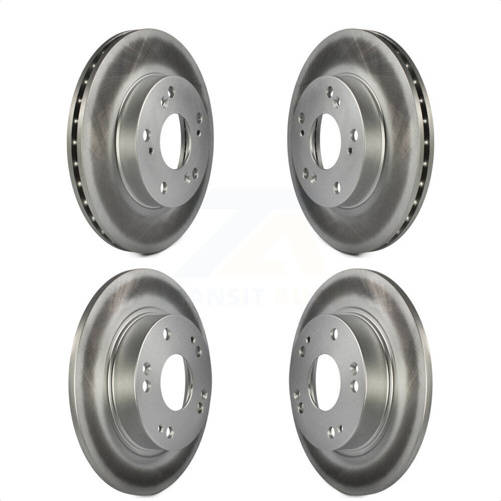 Front Rear Coated Disc Brake Rotors Kit For Honda Civic KG-100912