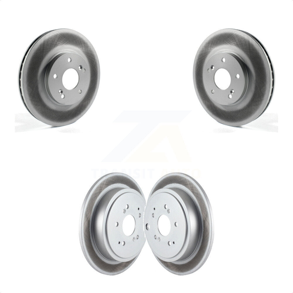 Front Rear Coated Disc Brake Rotors Kit For Honda Pilot Acura MDX KG-100891