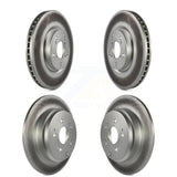 Front Rear Coated Disc Brake Rotors Kit For Honda Pilot Acura MDX ZDX KG-101055