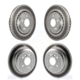 Front Rear Coated Disc Brake Rotors Kit For Honda Pilot Ridgeline Passport KG-101171