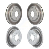 Front Rear Coated Disc Brake Rotors Kit For Hyundai Elantra KG-101041