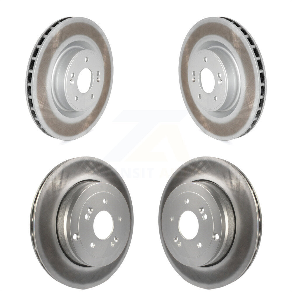 Front Rear Coated Disc Brake Rotors Kit For Hyundai Genesis Coupe KG-101122