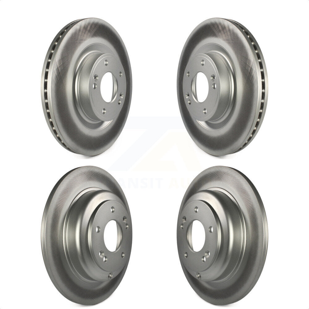 Front Rear Coated Disc Brake Rotors Kit For Hyundai Genesis Coupe KG-101123