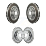 Front Rear Coated Disc Brake Rotors Kit For Hyundai Genesis G80 Kia K900 KG-101139
