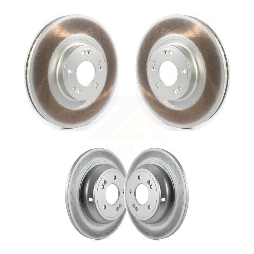 Front Rear Coated Disc Brake Rotors Kit For Hyundai Genesis KG-101264