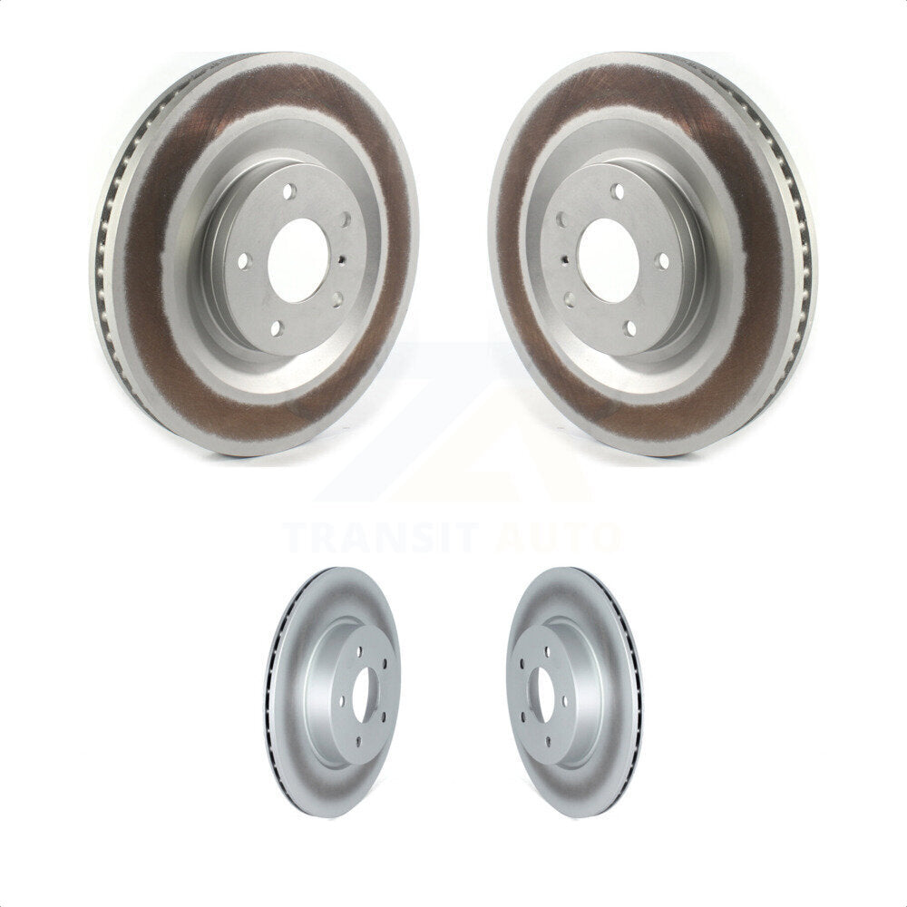 Front Rear Coated Disc Brake Rotors Kit For INFINITI QX50 QX55 KG-101302