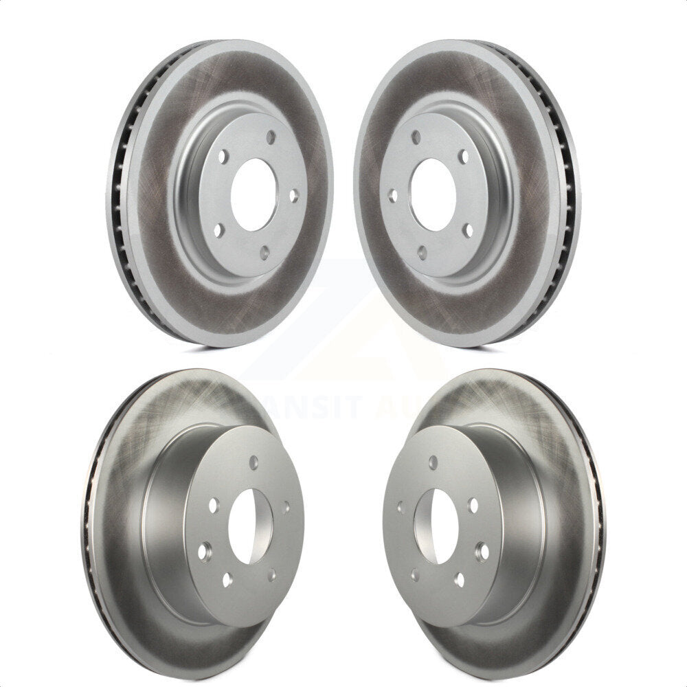 Front Rear Coated Disc Brake Rotors Kit For Infiniti Q45 M45 INFINITI KG-100934
