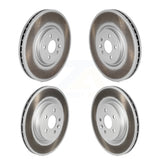 Front Rear Coated Disc Brake Rotors Kit For Jaguar F-Pace I-Pace KG-101809