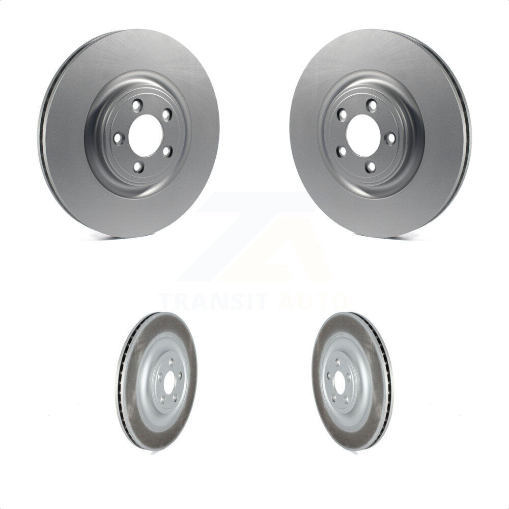 Front Rear Coated Disc Brake Rotors Kit For Jaguar XF KG-101552