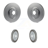 Front Rear Coated Disc Brake Rotors Kit For Jaguar XF KG-101552