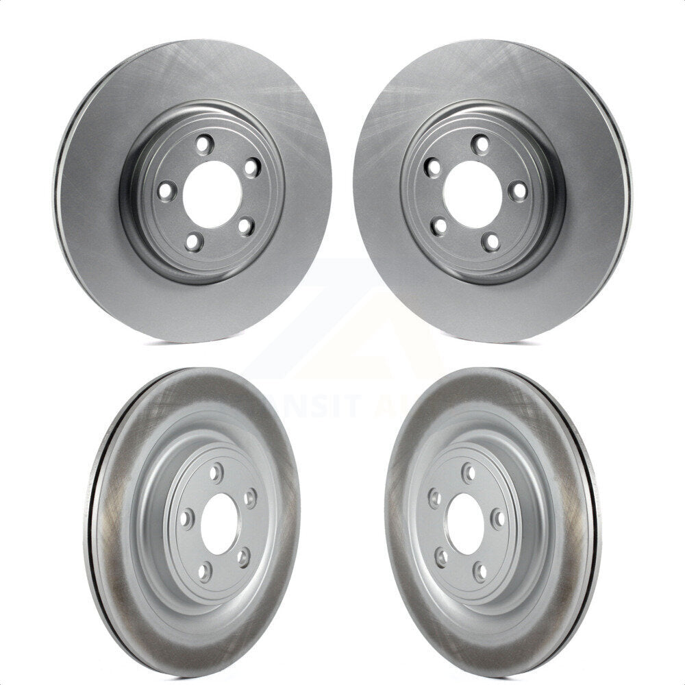 Front Rear Coated Disc Brake Rotors Kit For Jaguar XF S-Type XK Vanden Plas XJ8 KG-101090