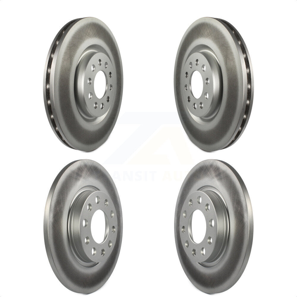 Front Rear Coated Disc Brake Rotors Kit For Jeep Cherokee Chrysler 200 KG-100861