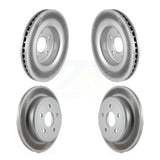 Front Rear Coated Disc Brake Rotors Kit For Jeep Grand Cherokee Commander KG-100836