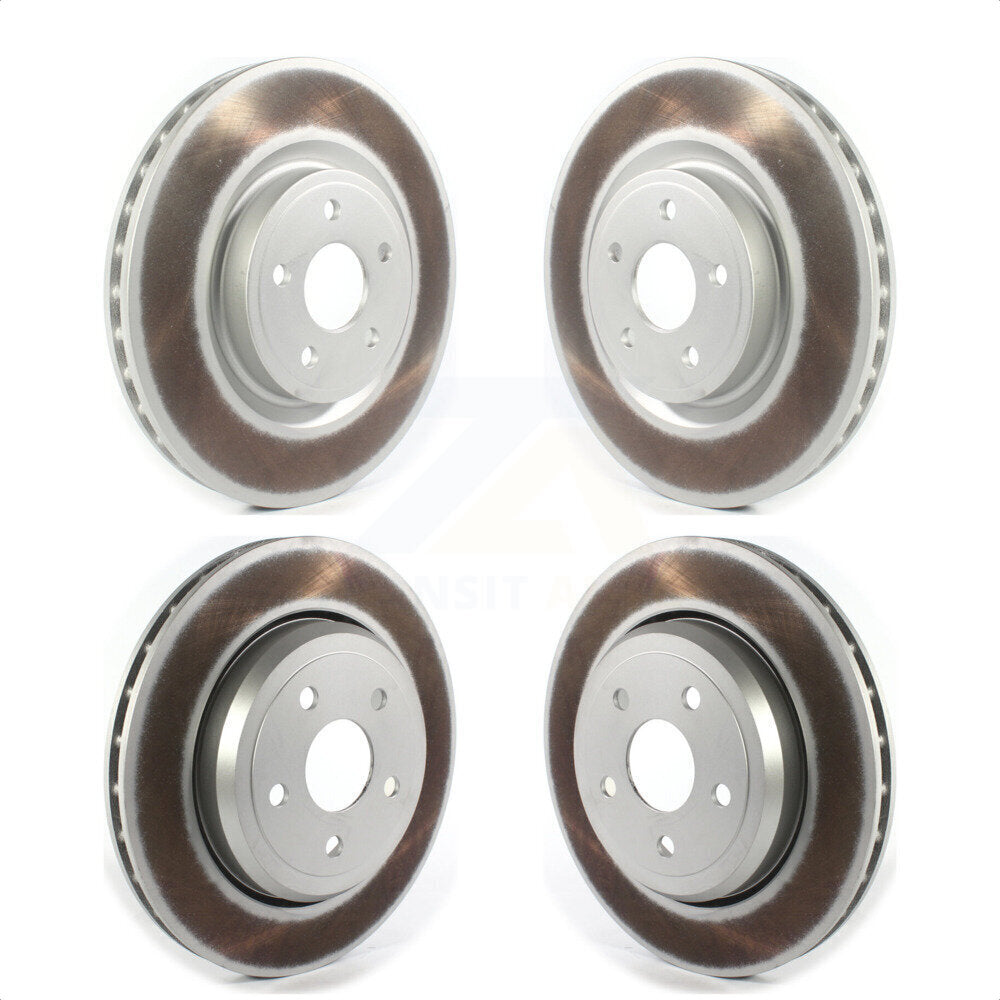 Front Rear Coated Disc Brake Rotors Kit For Jeep Grand Cherokee Dodge Durango KG-101385