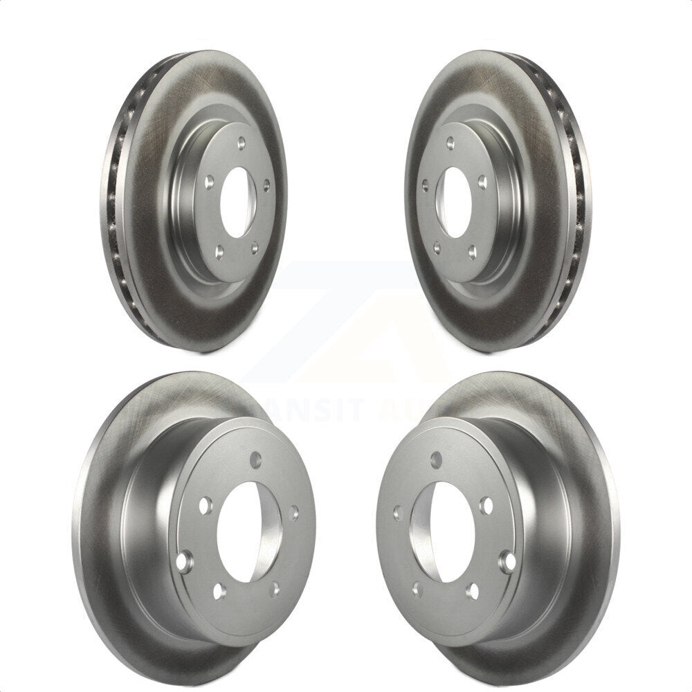 Front Rear Coated Disc Brake Rotors Kit For Jeep Patriot Dodge Compass Caliber Chrysler Avenger Sebring 200 KG-100840