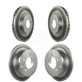Front Rear Coated Disc Brake Rotors Kit For Jeep Patriot Dodge Compass Caliber Chrysler Avenger Sebring 200 KG-100840