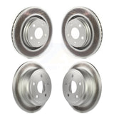 Front Rear Coated Disc Brake Rotors Kit For Jeep Wrangler JK With 332mm Diameter Rotor KG-101247