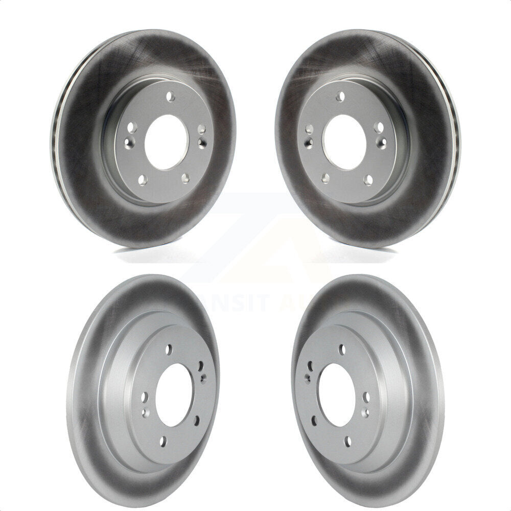 Front Rear Coated Disc Brake Rotors Kit For Kia Hyundai Kona Seltos KG-101541