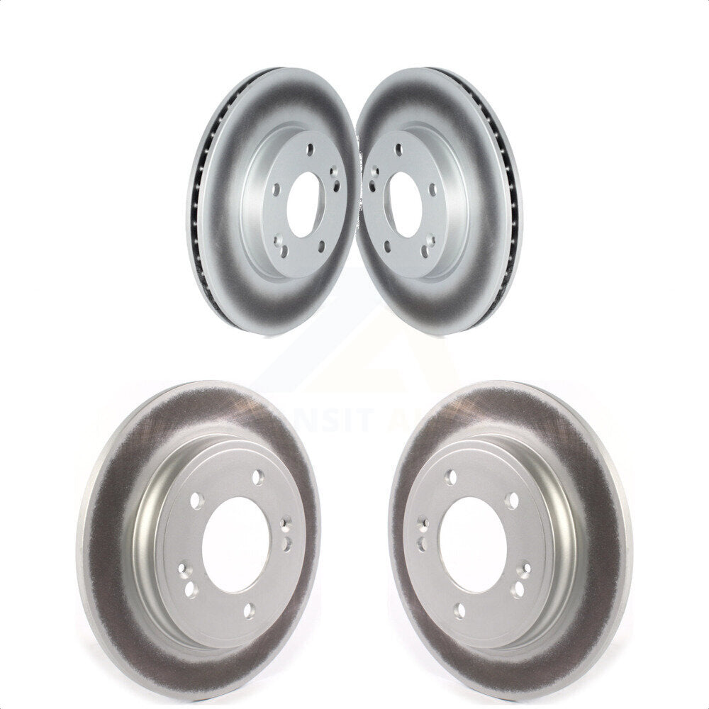 Front Rear Coated Disc Brake Rotors Kit For Kia Niro Hyundai Ioniq KG-101687