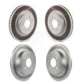 Front Rear Coated Disc Brake Rotors Kit For Kia Rio Hyundai Accent KG-101272