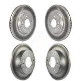 Front Rear Coated Disc Brake Rotors Kit For Kia Soul Forte KG-101195