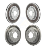 Front Rear Coated Disc Brake Rotors Kit For Kia Spectra Spectra5 KG-101000