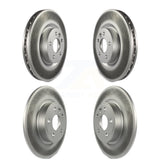 Front Rear Coated Disc Brake Rotors Kit For Land Rover Discovery Sport Jaguar E-Pace KG-101220